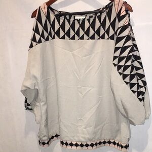 New York & Company Cold Shoulder Blouse | Size L